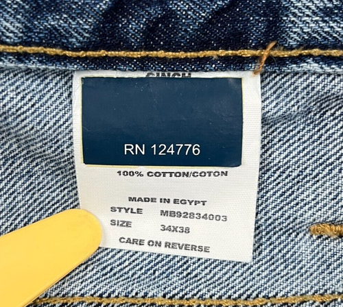 Cinch White Label Relaxed Fit Straight Leg Jeans Mens 34x38 Medium Stonewash - Picture 16 of 18