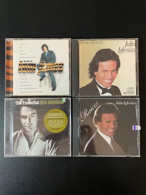 70 s Heartthrob Crooners CD s Lot Of 4 Iglesias Tom Jones Neil Diamond
