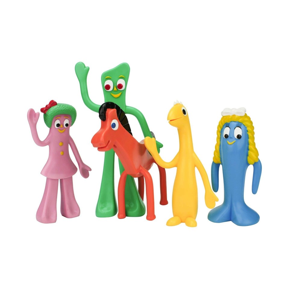 NJ Croce Gumby & Friends Action Figure Boxed Bendable Set Multicolor ...