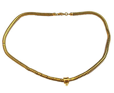 Michaela Frey Wille Wien kurze Kette Collier  24 ct vergoldet 40cm für Anhänger