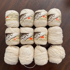 Sugar'n Cream 100 Cotton Yarn 12 Skeins Color Ecru