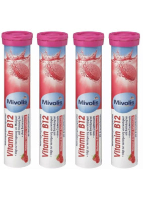 Mivolis Vitamin B12 Brausetabletten, 20 St., (4 Stück)