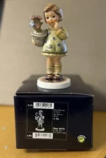 Vintage Goebel Hummel #176 'My Wish is Small' Porcelain Figurine W/ OG Box 463/0
