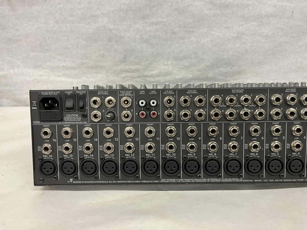 Mackie 1604-VLZ Pro 16 Channel Mic/Line Mixer | eBay