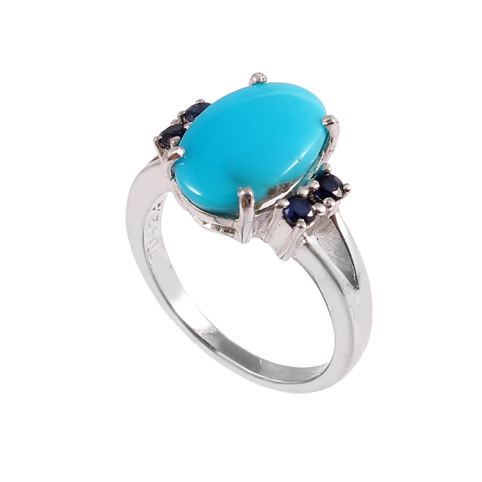 Natural Turquoise Ring in 925 Sterling Silver | eBay