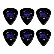 Gravity Brings Me Down Funny Humor Novelty Guitar Picks Medium Gauge - Set of 6