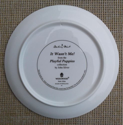 WEDGWOOD PLATE SELECTION - PLAYFUL PUPPIES COLLECTION by JOHN SILVER. - Picture 5 of 10