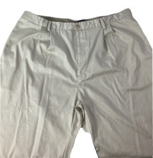 Chaps Khaki Tan Mens Pants 44 Dress Casual Pleated Work Church Trousers