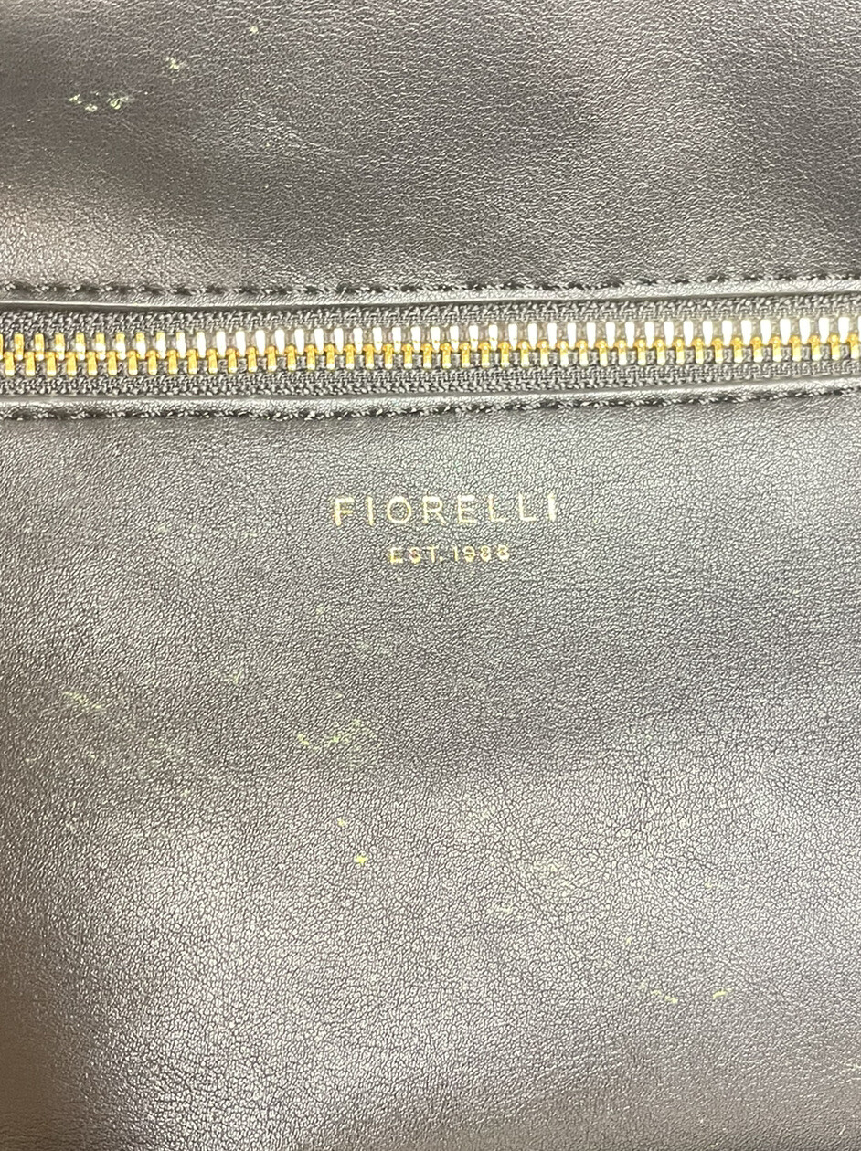 Fiorelli Solid Black Leather Mini Backpack Top Ha… - image 3