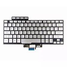 For ASUS ROG Zephyrus GA401Q GA401U  G14 GA401 New US Keyboard Backlit Silver