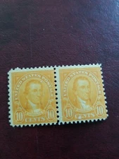 US 562 10c Monroe Mint LS Plate #15259 Block of 2 Unhinged F-VF 