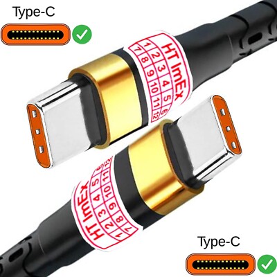1m USB Type-C Stecker auf USB Type-C Stecker schnell - Hochwertiges Kabel Nylon