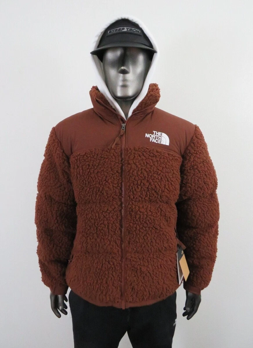Mens The North Face Nuptse Sherpa High Pile Down Insulated Jacket Oak