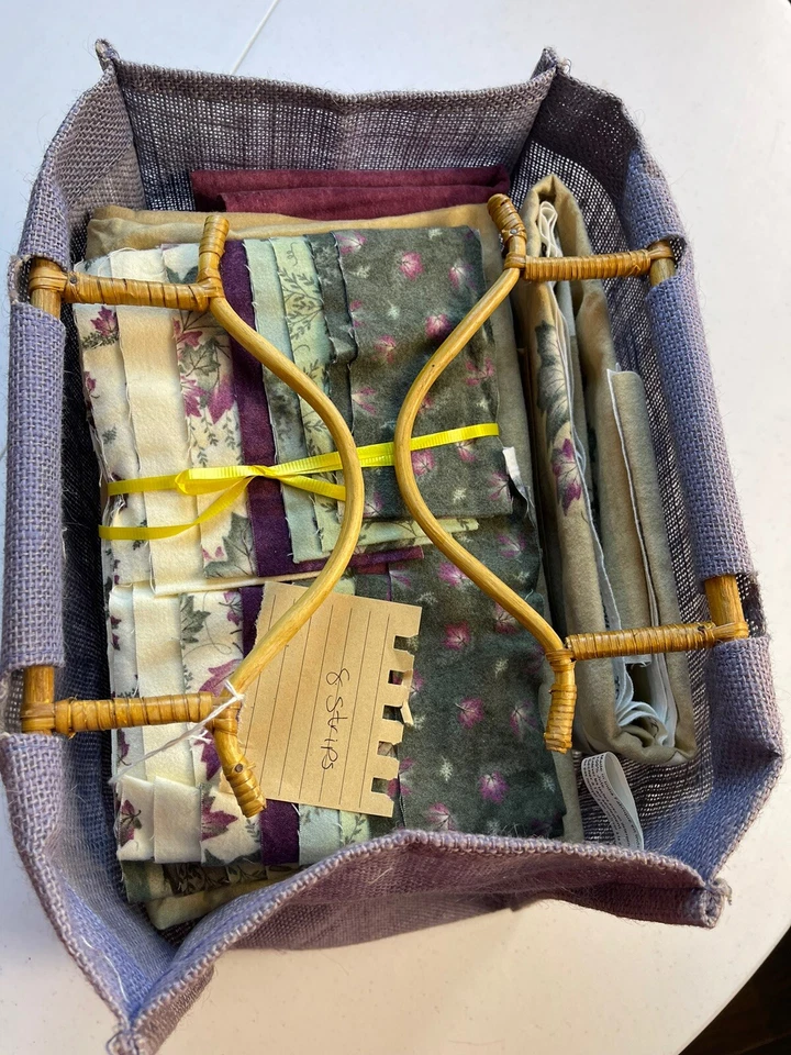 Moda NORTHERN ESCAPE Theme Flannel Fabric Bundle By Holly Taylor With JUTE Tote - Image 2 of 4