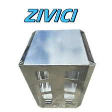 15.7"x14.9"x21" Aluminium 9kg Gas Bottle Holder For Canopy Toolbox