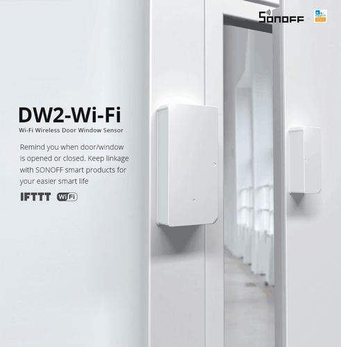SONOFF DW2 WiFi Wireless Window Door Sensor, Wireless Alarm Security Home Alert - Picture 2 of 17