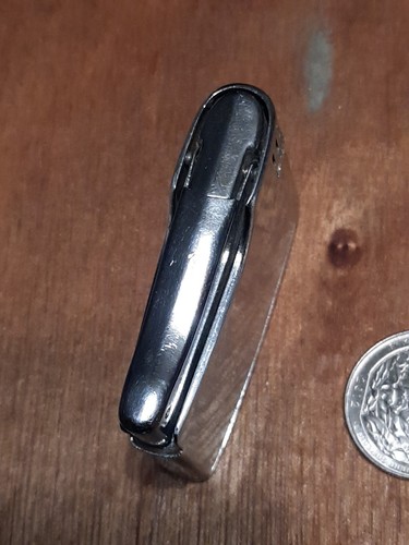 Vintage Lighter For Parts Need Repair Metal Flamex Star Craved Apollo-k Rare I15 - Picture 3 of 7