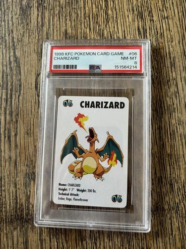 KFC deck Charizard PSA 8