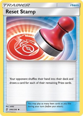 Reset Stamp SM11 206/236 Pokémon SM - Unified Minds Uncommon EN NM