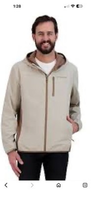 Spyder Men Stone Windbreaker Jacket Size Small Full Zip Pockets Water Resistant