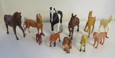 Lot of 20 Plastic Toy Horse Horses Various Brands Breyer  Safari Various Sizes