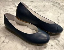 Calla Flats (BUNIONS) - Blue Leather Size 8 1/2 more like Sz 9, 391/2 - Portugal