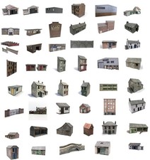 OO/HO Modèles De Bâtiments Très Réalistes En Kits De Maquette