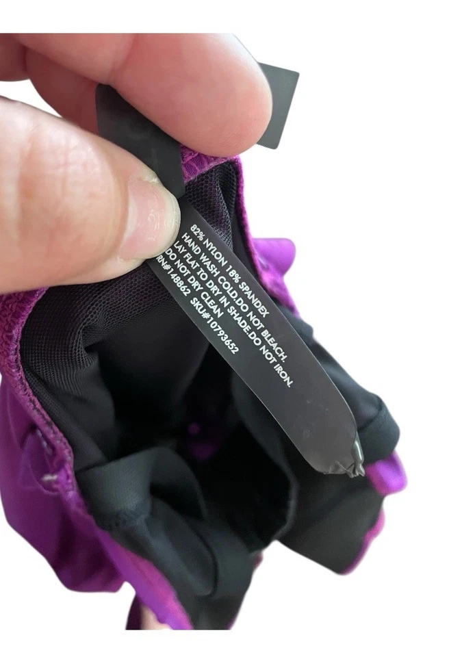 Traje de baño de una pieza delantero con cordones tórrido púrpura talla 1X adelgazante control abdominal Foto 4 de 4