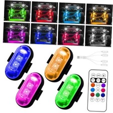 Wireless LED Lights for Car, Wireless Rock Lights with 8 Colors 10 4pcs