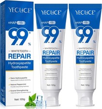 Hydroxyapatite Toothpaste 2 Pack – 9.9% Fluoride Free – For Sensitive Teeth & En
