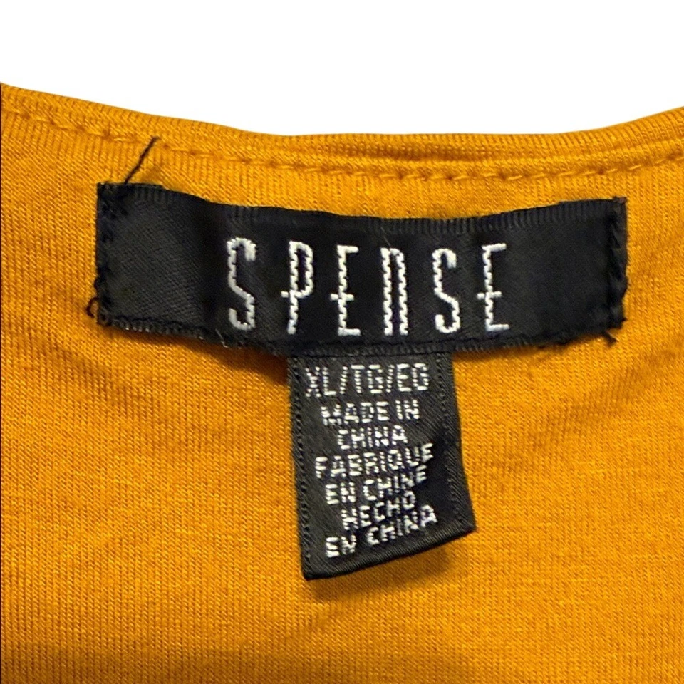 Maxi Vestido Spense Dorado con Elegante Cintura En Capas Parte Inferior Talla XL Vaquero Costero Foto 3 de 4