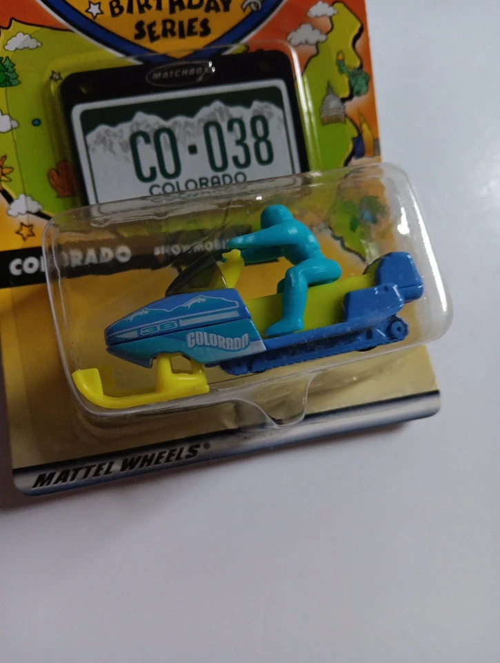 2001 Matchbox 50th Birthday Series Snowmobile #38 Colorado 1:64 Diecast NEW - Image 2 of 3