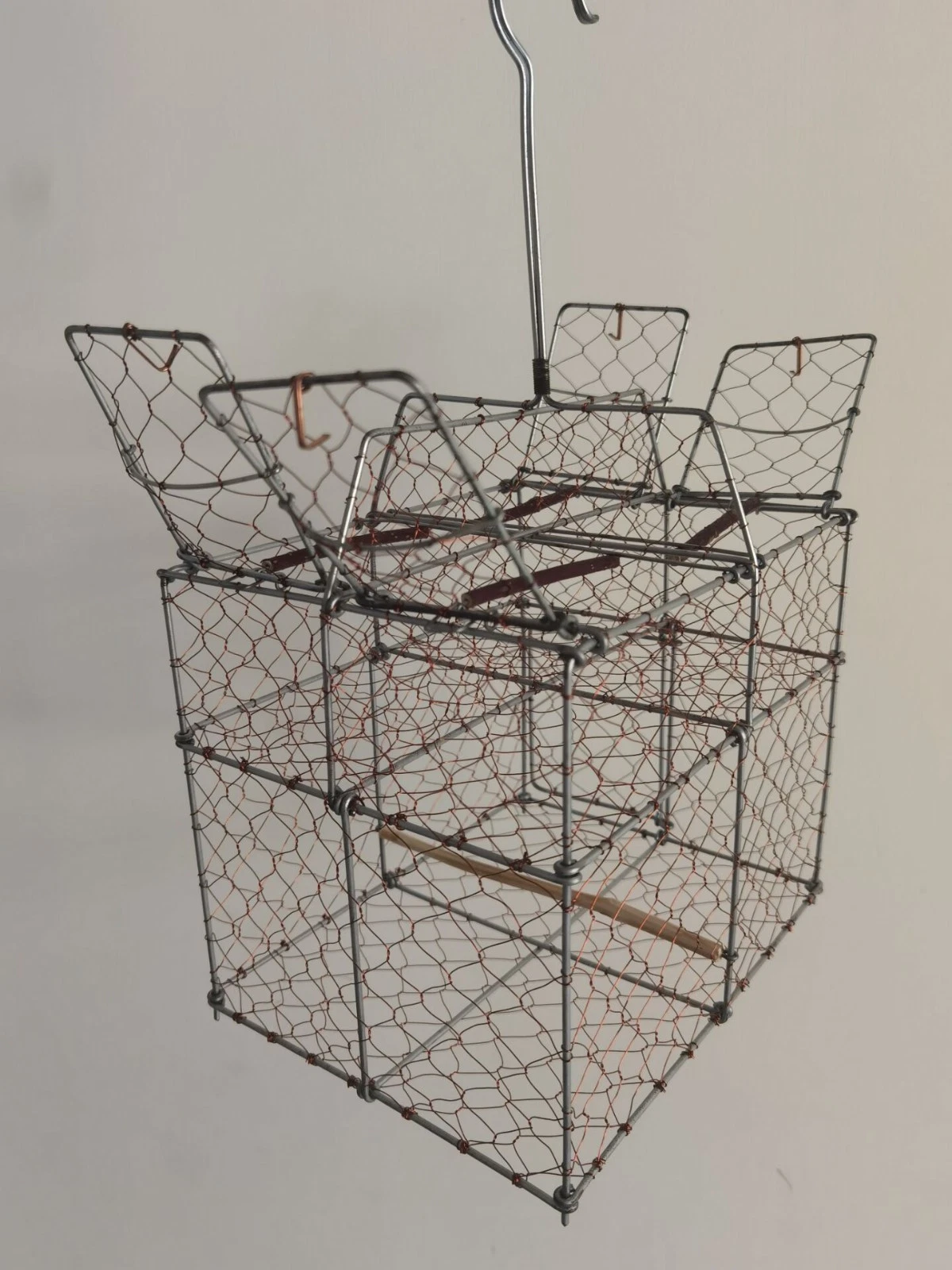 4 Doors Copper Iron Birdcage Repeating Trap Cage Hunting Escaped Bird Catch
Opens in a new window or