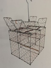 4 Doors Copper Iron Birdcage Repeating Trap Cage Hunting Escaped Bird Catch