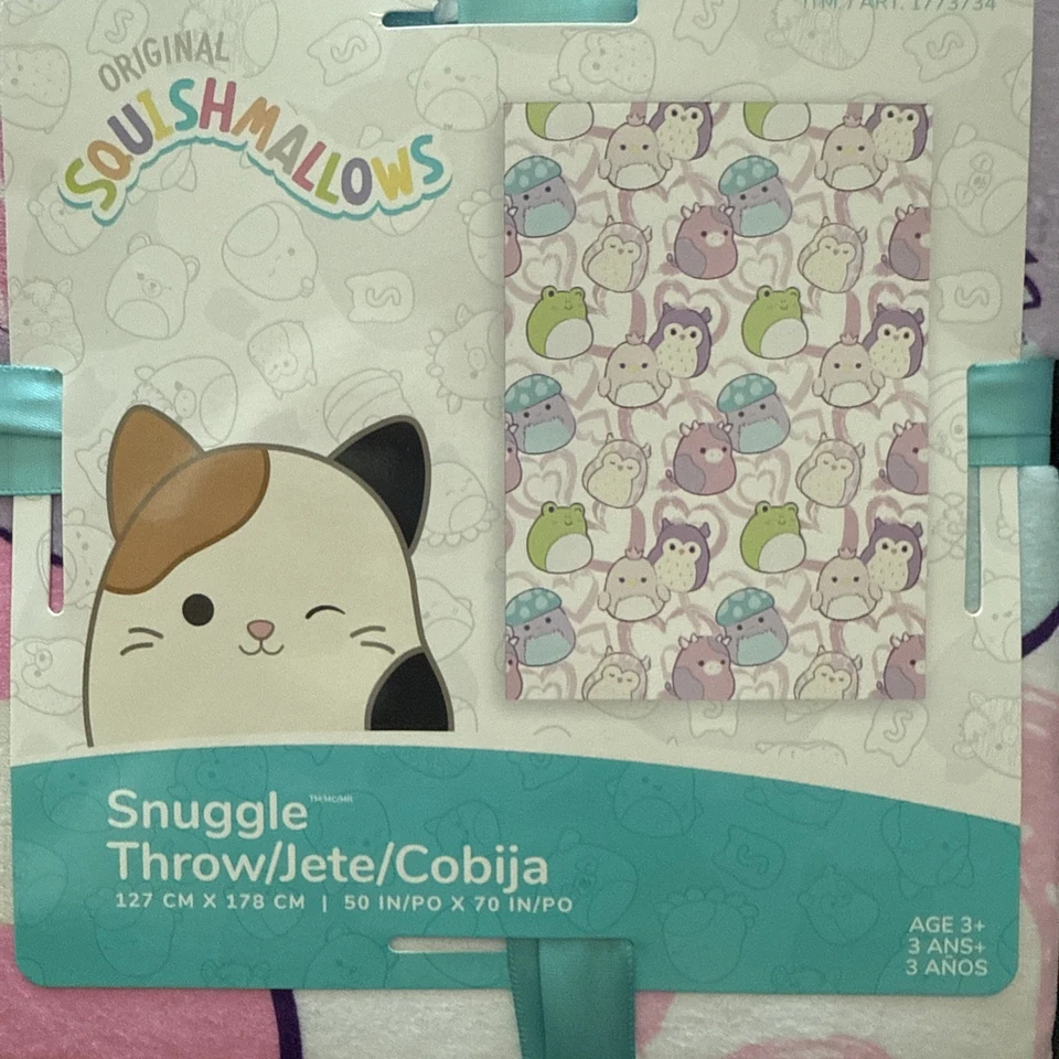Squishmallows Kids Throw Blanket Super Soft and Squishy, 50 x 70 Inches - Image 2 of 3