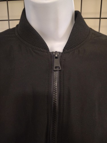 Hunter&Brown Cropped Jacket Woman's Size Small Soft Black Coat Full Zip Pockets - Picture 5 of 13