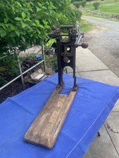 Rare. Strickler Barn Beam Timber Frame Auger Drill Hand Crank Cast Iron Tool Rare. Strickler Barn Beam Timber Frame Auger Drill Hand Crank Cast Iron Tool