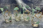 VTG MCM Federal Glass Amoeba Boomerang Tumblers 5.5" Set of 4