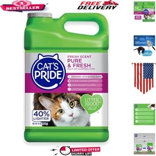 Baking Soda-Powered Cat Litter: 10 lbs Freshness  Odor Control for Multi-Cats