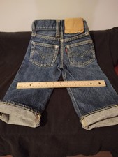 50's-60's Vintage Toddler Levi's Big E Tab 503 ZXX Hidden Rivets Age 0 W 18 L 14