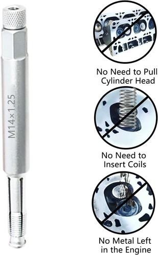 DPTOOL 14mm Back Tap Spark Plug Thread Repair Tool M14x1.25 Chase M14  - Afbeelding 3 van 6