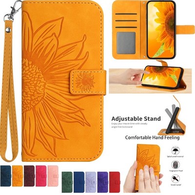 For Samsung Galaxy S25 S24 S23 S22 S21 S20+ FE Utlra Wallet Flip Case Strap