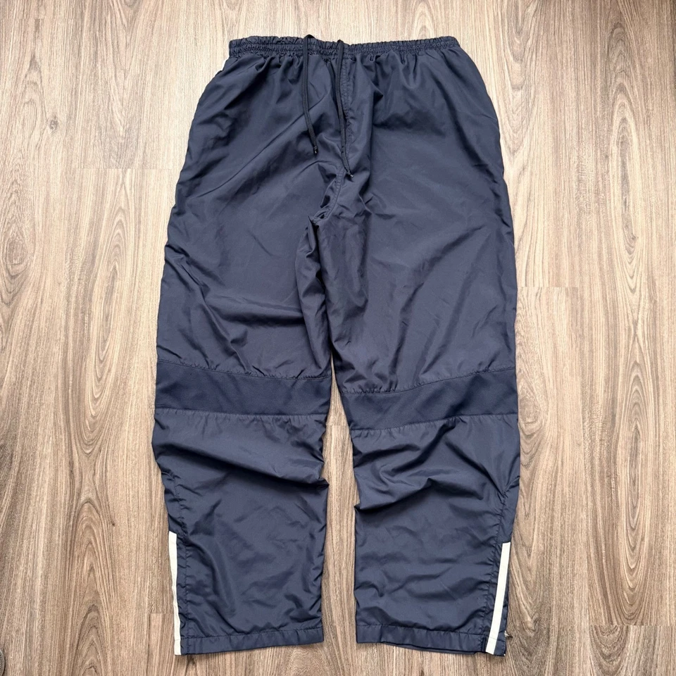 Pantalones deportivos Starter para hombre azul marino blanco a rayas XL cremallera al tobillo Foto 4 de 4