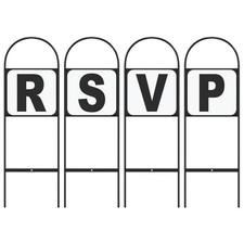 WALPLUS Dressage Markers 4 Pack Steel Horse Arena Letter Markers