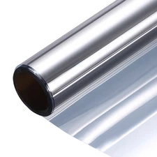 Privacy Window Film, PET Window Tint, Silver(23.6"x9.8 Ft)