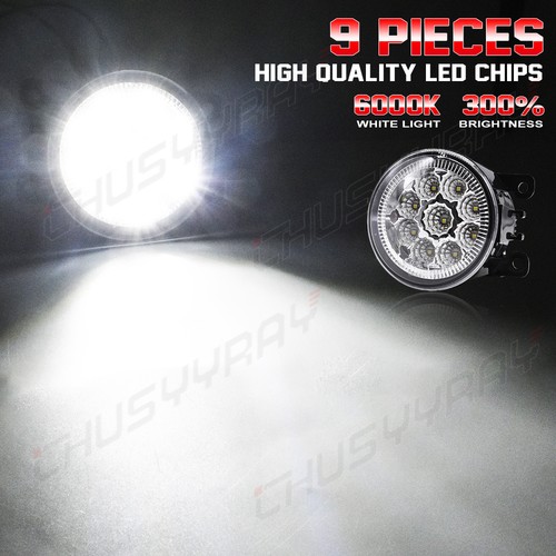 Par de luces antiniebla LED lámpara de conducción parachoques delantero accesorios lado conductor y pasajero - Imagen 4 de 10