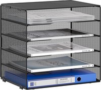 Easypag 5 FäCher A4 Metall BüRo Schreibtisch Organizer Dokumentenhalter A