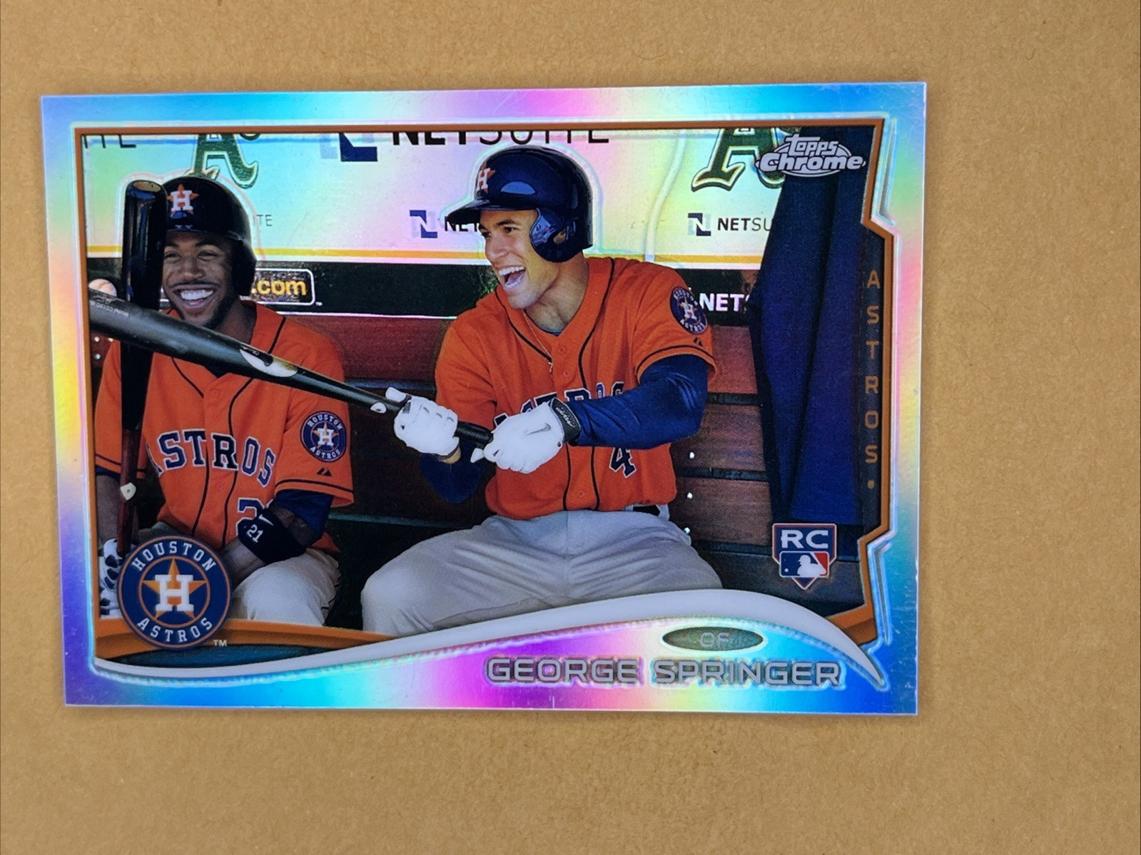 2014 Topps Chrome George Springer Refractor Rookie RC #138 Houston Astros