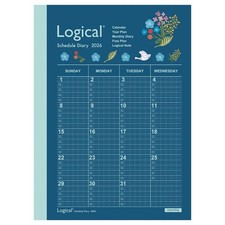Nakabayashi 2026 Logical Diary, Monthly Notebook Type, A6, Flower, Ns-A602-26As 
