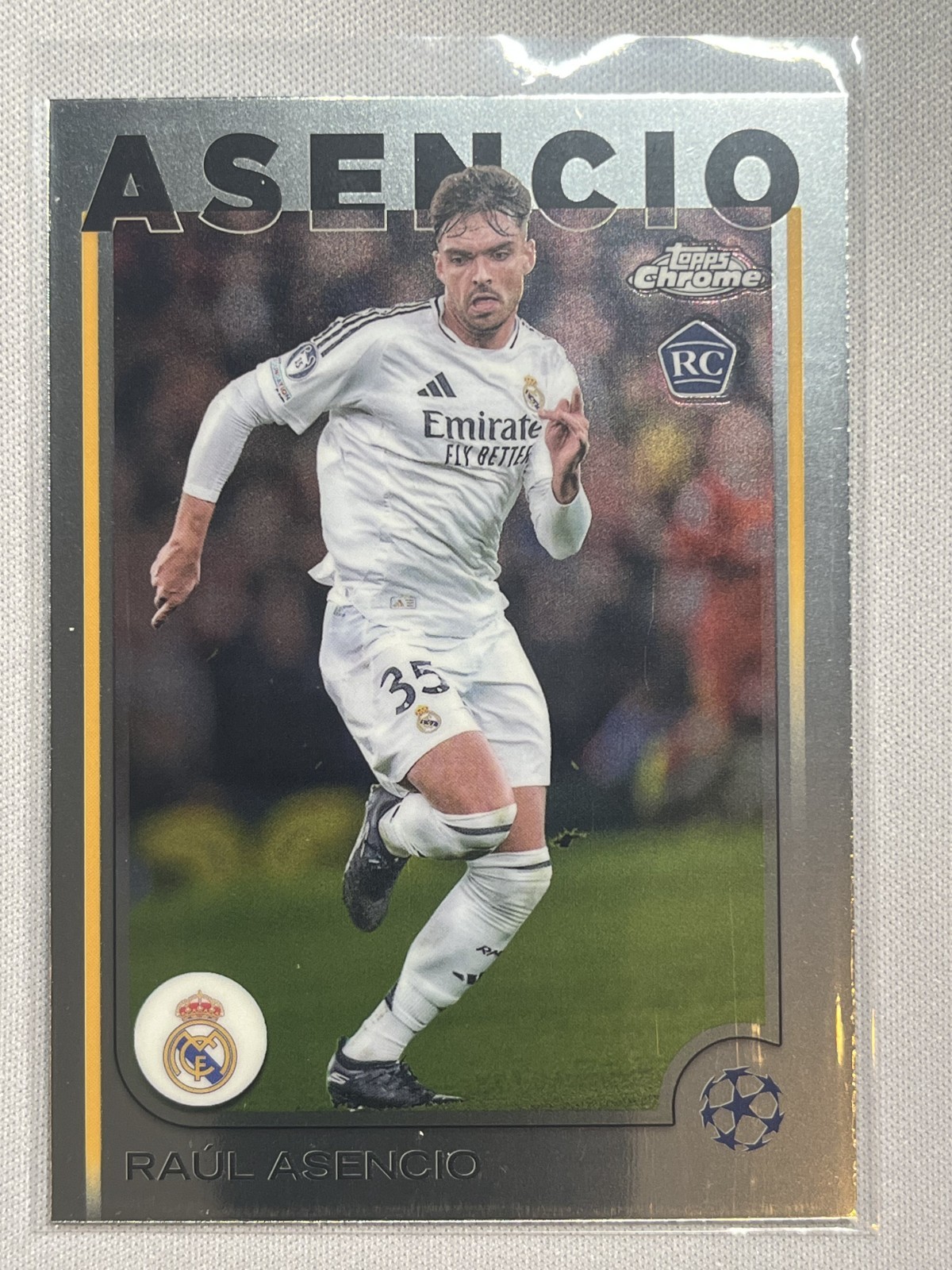 Raul Asencio 2024 Topps Chrome UEFA Club Competitions #186 Base 